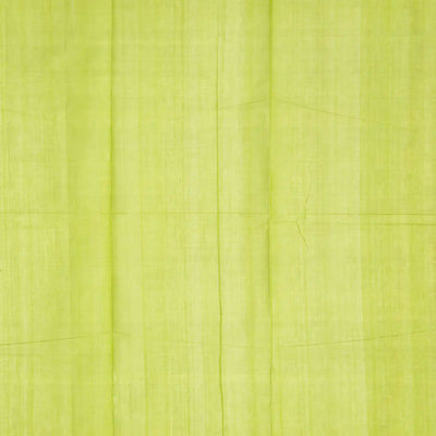 Pista Green Handloom Village Cotton Saree With Flower Motifs-Pista Green