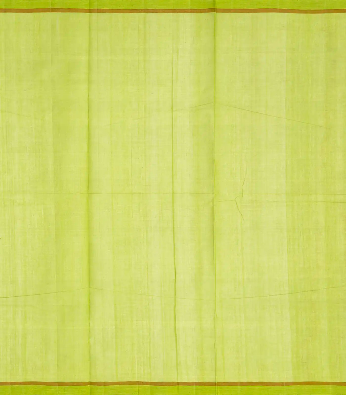 Pista Green Handloom Village Cotton Saree With Flower Motifs-Pista Green