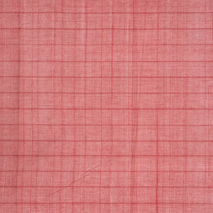 Camel Handloom Village Cotton Saree With Square Butta And Checks-Camel