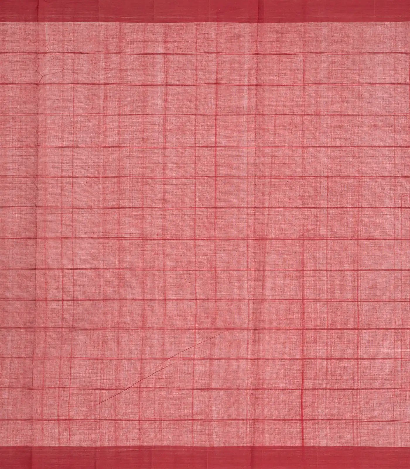 Camel Handloom Village Cotton Saree With Square Butta And Checks-Camel