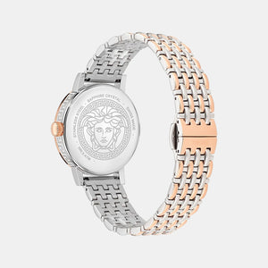 Greca Fortuna Women Quartz Ivory Dial Analog Stainless Steel Watch VE0A00425