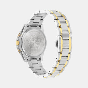 Galaxy Moonphase Men Quartz White Dial Multi-Function Stainless Steel Watch VE0K00225