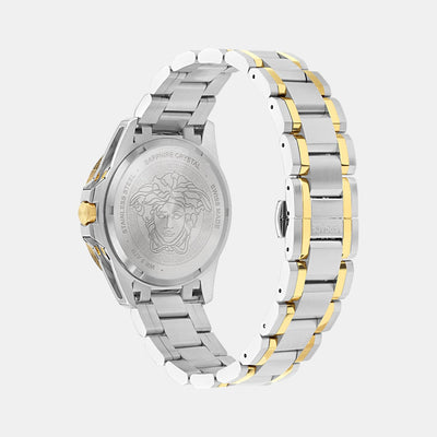 Galaxy Moonphase Men Quartz White Dial Multi-Function Stainless Steel Watch VE0K00225