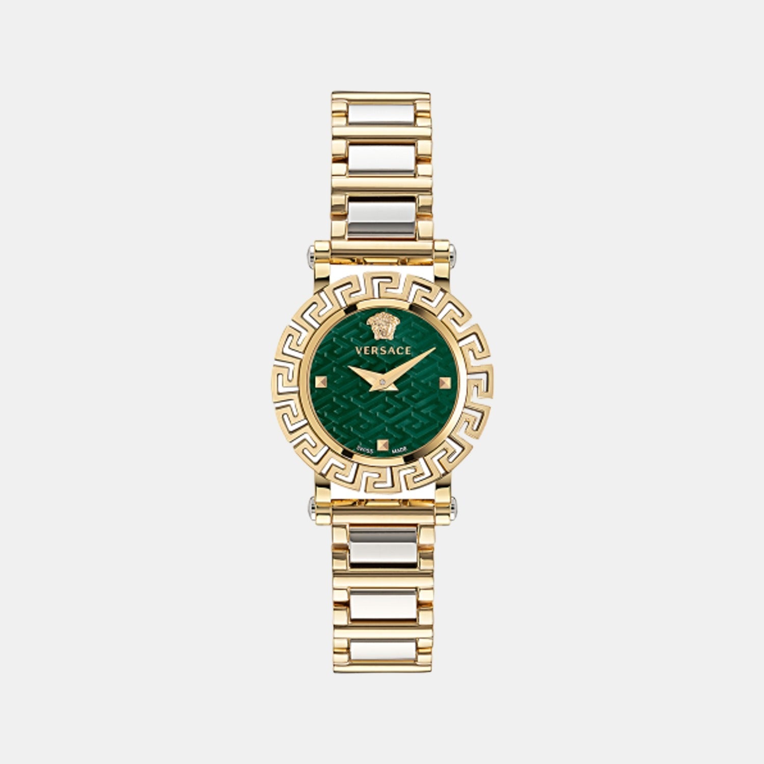 Greca Women Quartz Green Dial Analog Stainless Steel Watch VE2Q00622