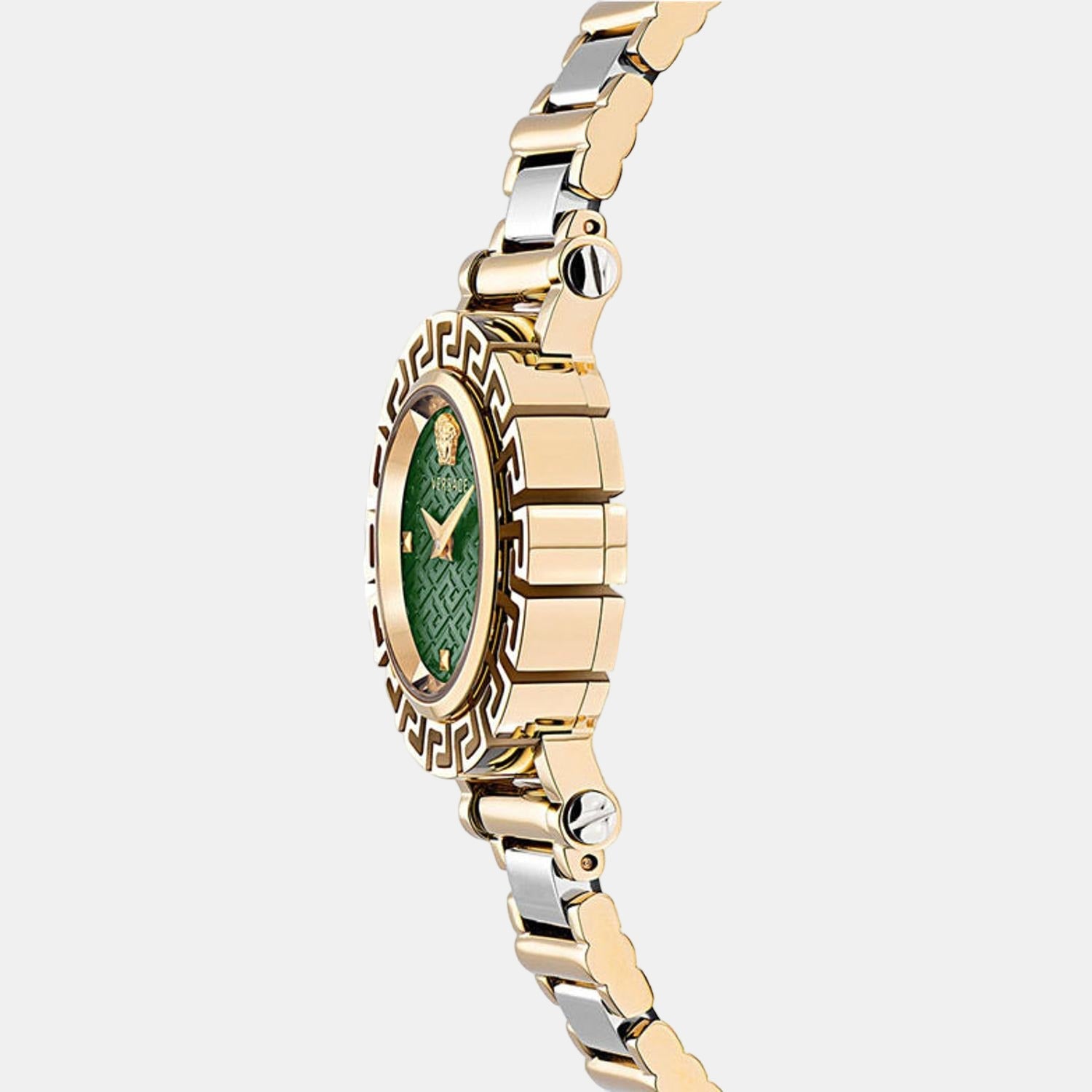 Greca Women Quartz Green Dial Analog Stainless Steel Watch VE2Q00622