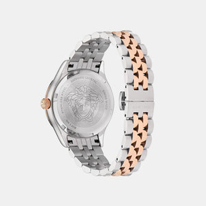 Hellenyium Women Quartz Green Dial Analog Stainless Steel Watch VE2S00422