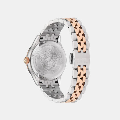 Hellenyium Women Quartz Green Dial Analog Stainless Steel Watch VE2S00422