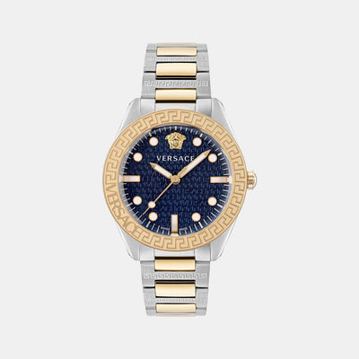 Greca Men Quartz Blue Dial Analog Stainless Steel Watch VE2T00422