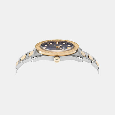 Greca Men Quartz Blue Dial Analog Stainless Steel Watch VE2T00422