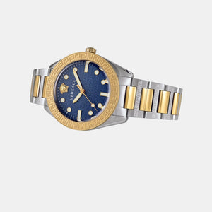 Greca Men Quartz Blue Dial Analog Stainless Steel Watch VE2T00422