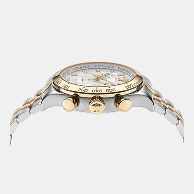 Hellenyium Men Quartz White Dial Chronograph Stainless Steel Watch VE2U00422