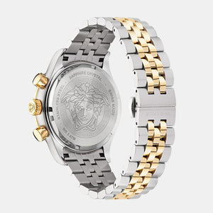 Hellenyium Men Quartz White Dial Chronograph Stainless Steel Watch VE2U00422