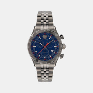 Hellenyium Men Quartz Blue Dial Chronograph Stainless Steel Watch VE2U00722