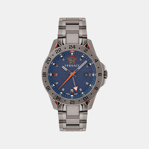 Astron Men Quartz Blue Dial Analog Stainless Steel Watch VE2W00422