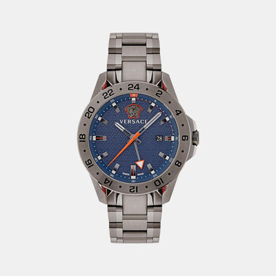 Astron Men Quartz Blue Dial Analog Stainless Steel Watch VE2W00422