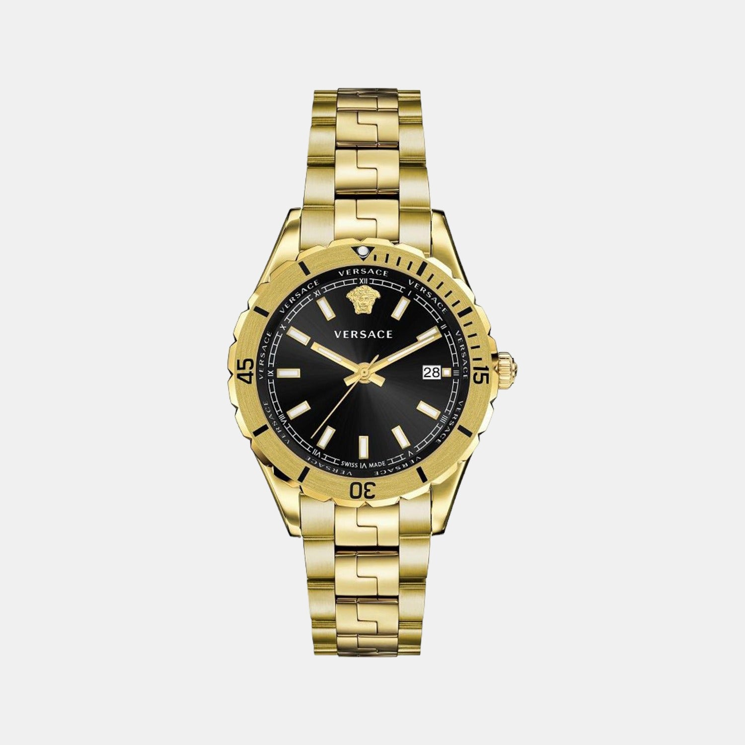 Hellenyium Men Quartz Black Dial Analog Stainless Steel Watch VE3A00820