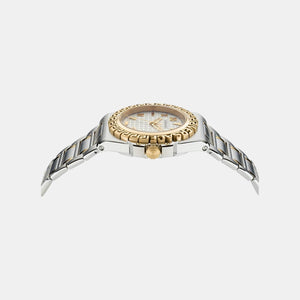 Greca Reaction Men Quartz Silver Dial Analog Stainless Steel Watch VE3I00422