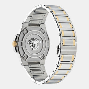 Greca Reaction Men Quartz Silver Dial Analog Stainless Steel Watch VE3I00422
