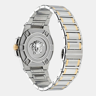 Greca Reaction Men Quartz Silver Dial Analog Stainless Steel Watch VE3I00422