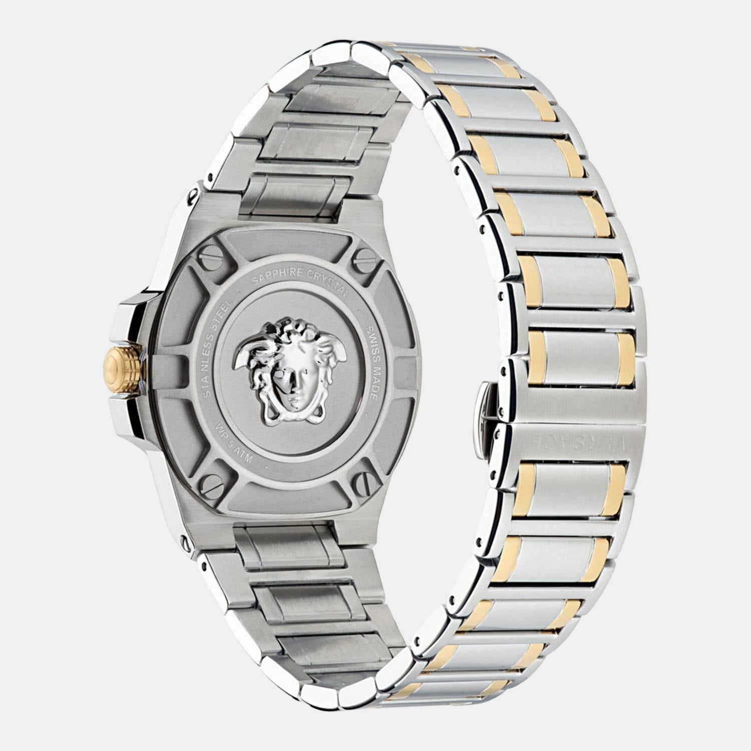 Greca Reaction Men Quartz Silver Dial Analog Stainless Steel Watch VE3I00422