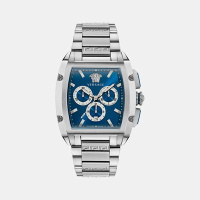 Dominus Men Quartz Blue Dial Chronograph Stainless Steel Watch VE6H00423