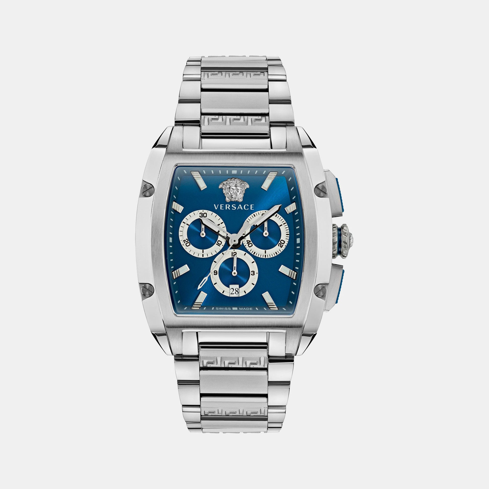 Dominus Men Quartz Blue Dial Chronograph Stainless Steel Watch VE6H00423