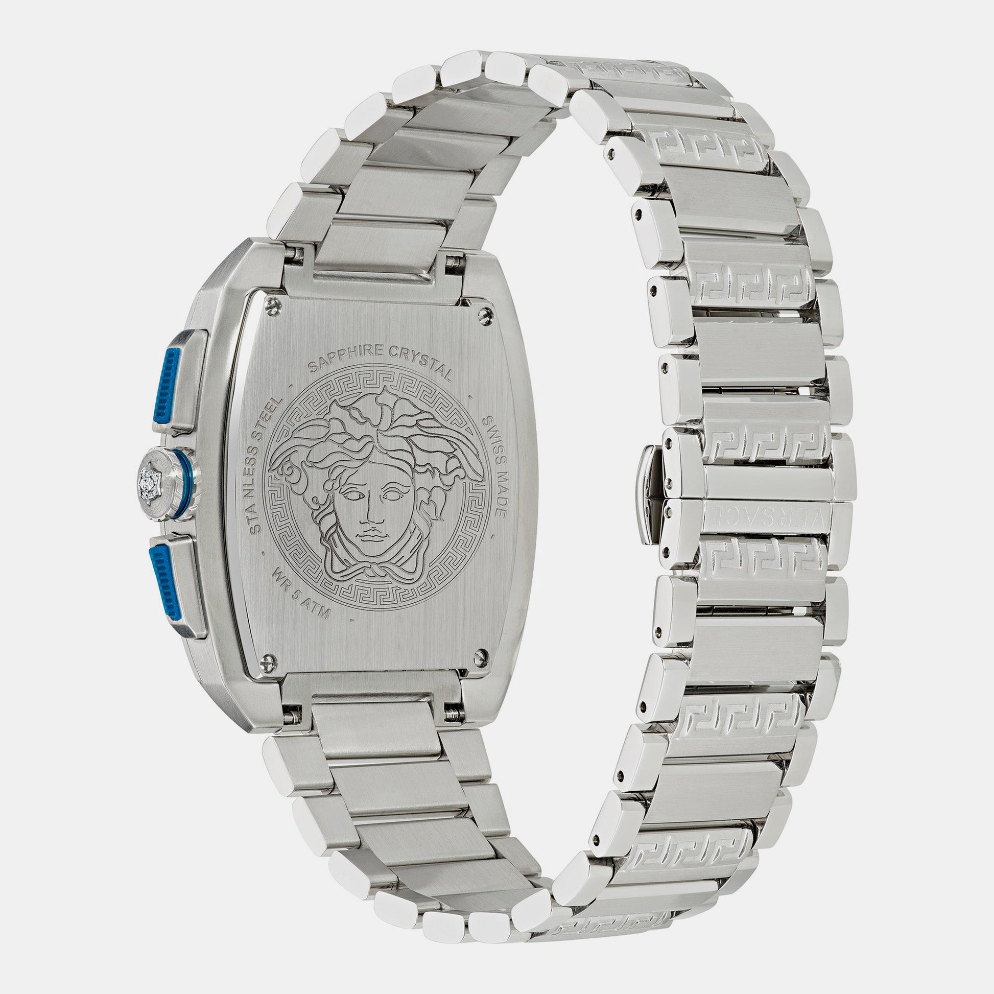 Dominus Men Quartz Blue Dial Chronograph Stainless Steel Watch VE6H00423