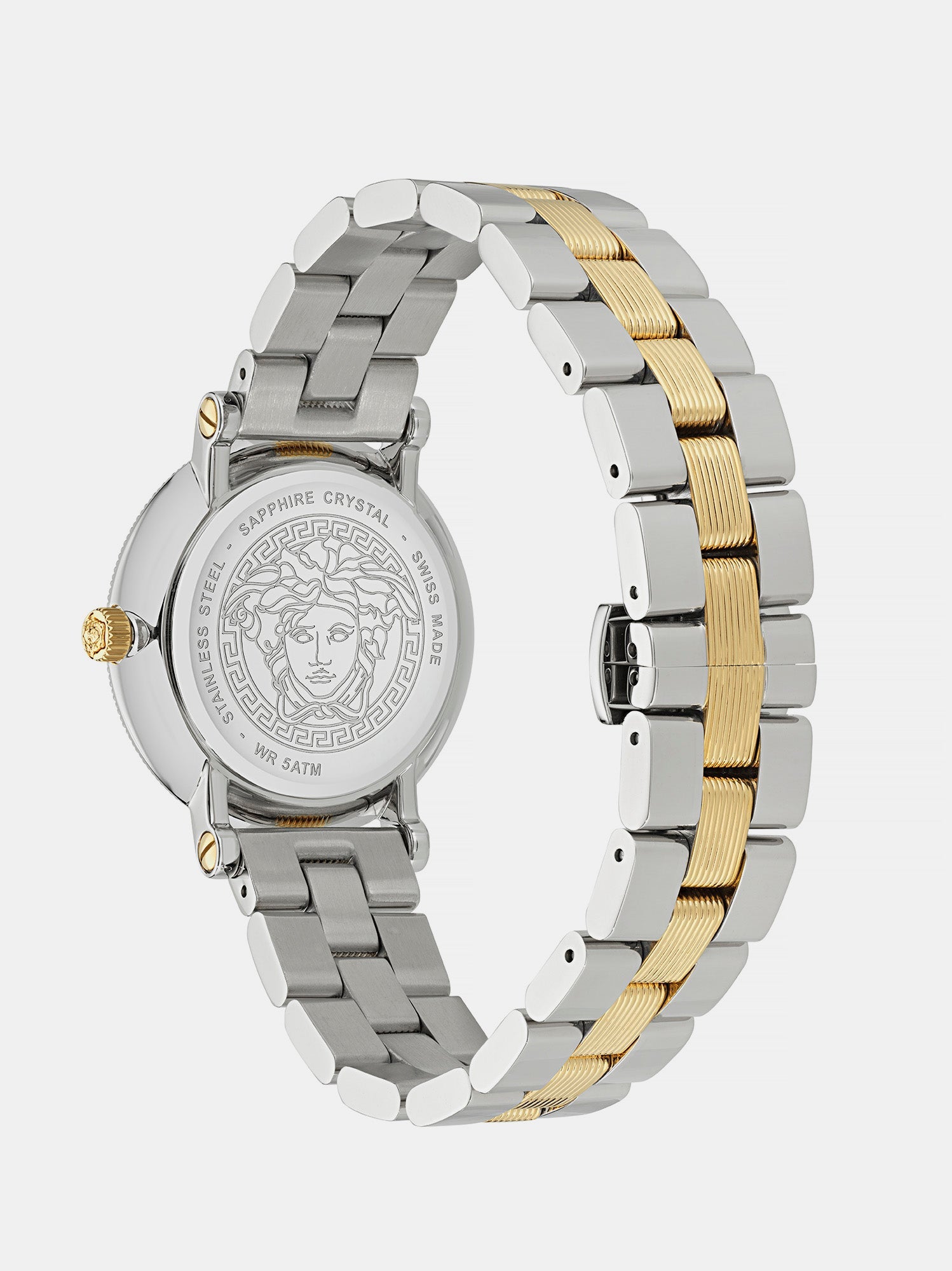 Greca Flourish Women Quartz White Dial Analog Stainless Steel Watch VE7F00423