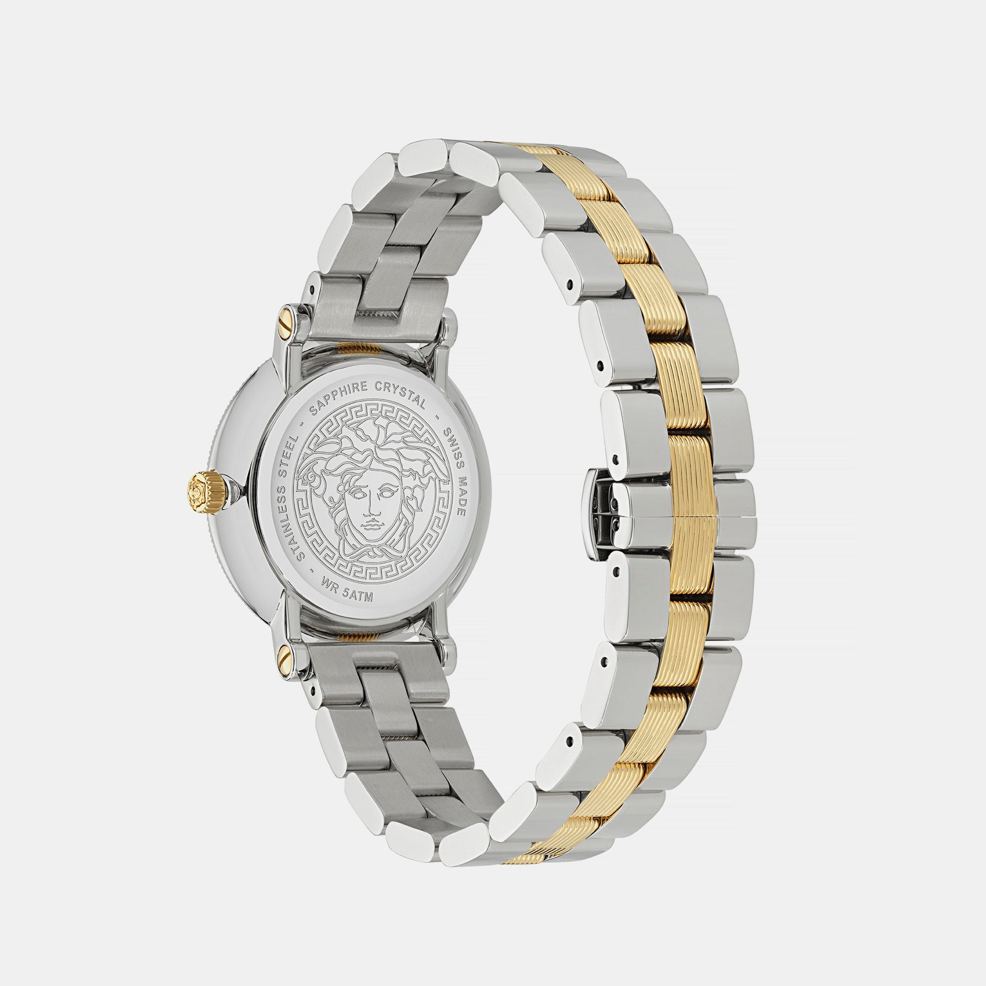 Greca Flourish Women Quartz Green Dial Analog Stainless Steel Watch VE7F00523