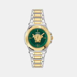 HeraWomen Quartz Green Dial Analog Stainless Steel Watch VE8D00524