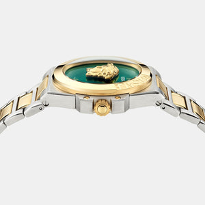 HeraWomen Quartz Green Dial Analog Stainless Steel Watch VE8D00524