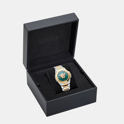 HeraWomen Quartz Green Dial Analog Stainless Steel Watch VE8D00524