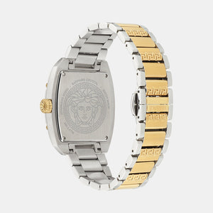 Dominus Women Quartz White Tonneau Dial Analog Stainless Steel Watch VE8K00424
