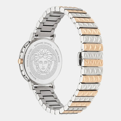Daedalus Women Quartz Two Tone Dial Analog Stainless Steel Watch VE9A00324