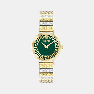Daedalus Women Quartz Green Dial Analog Stainless Steel Watch VE9A00424