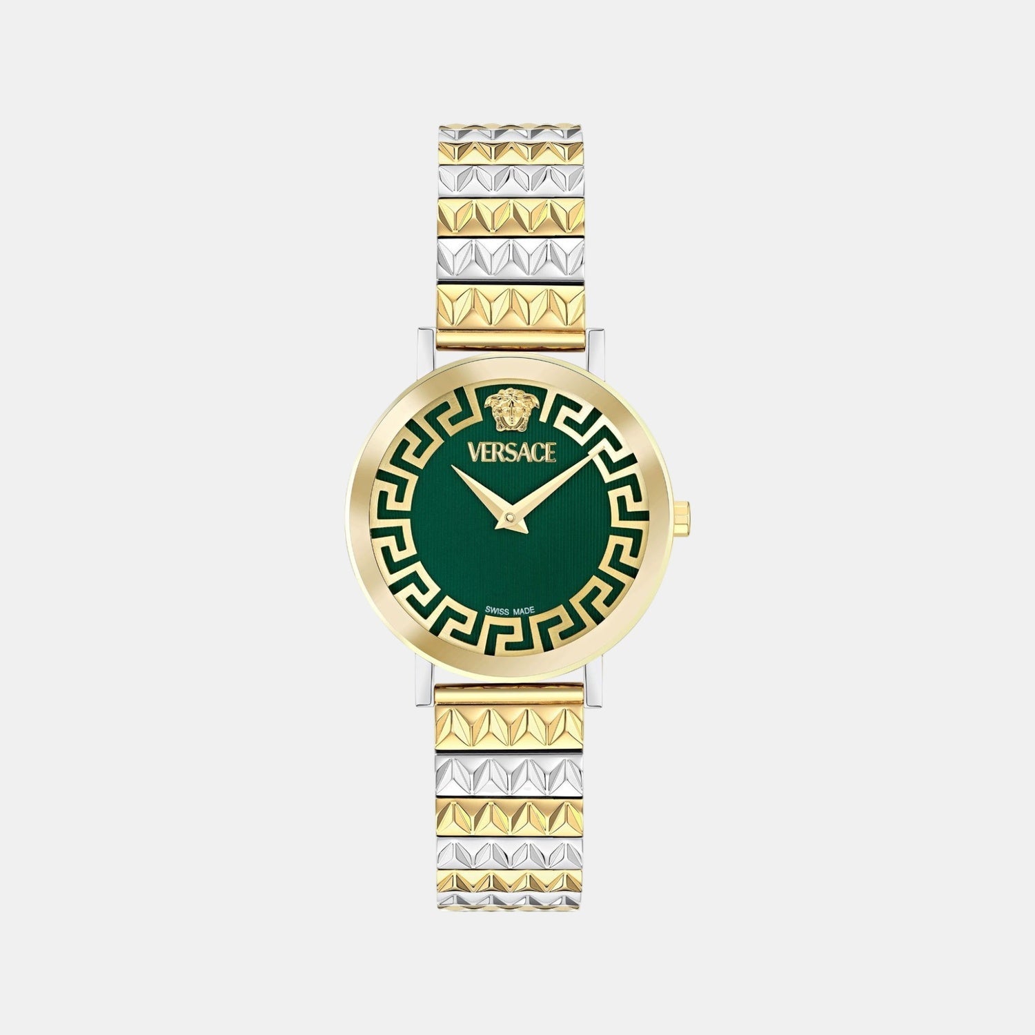 Daedalus Women Quartz Green Dial Analog Stainless Steel Watch VE9A00424