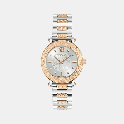 Greca Sphere Women Quartz Silver Dial Analog Stainless Steel Watch VE9C00624