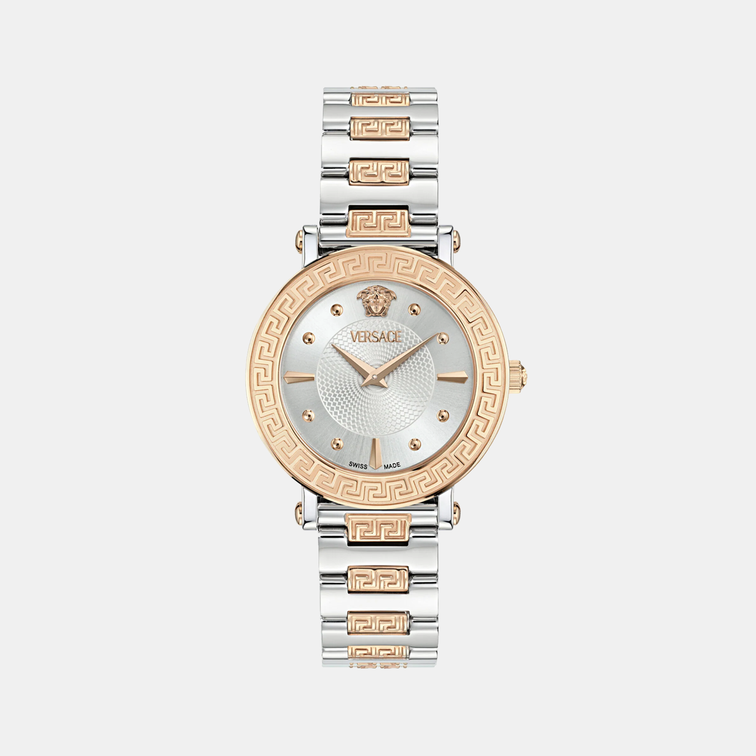 Greca Sphere Women Quartz Silver Dial Analog Stainless Steel Watch VE9C00624