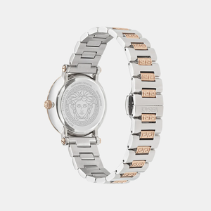 Greca Sphere Women Quartz Silver Dial Analog Stainless Steel Watch VE9C00624