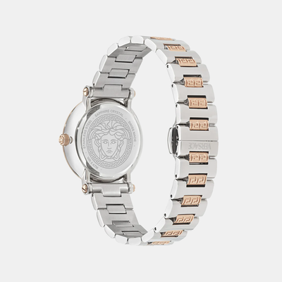 Greca Sphere Women Quartz Silver Dial Analog Stainless Steel Watch VE9C00624