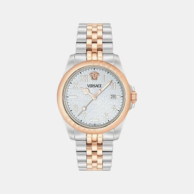 Anteo Men Quartz White Dial Analog Stainless Steel Watch VE9H00424