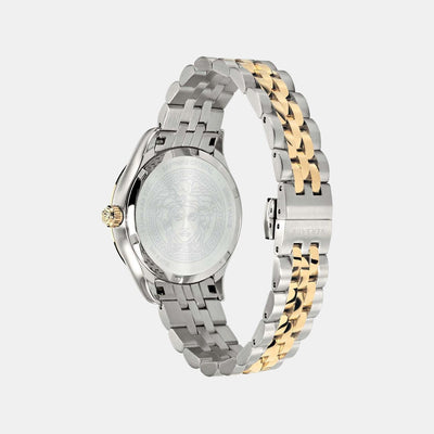 Hellenyium Women Quartz Green Dial Analog Stainless Steel Watch VEHU00420