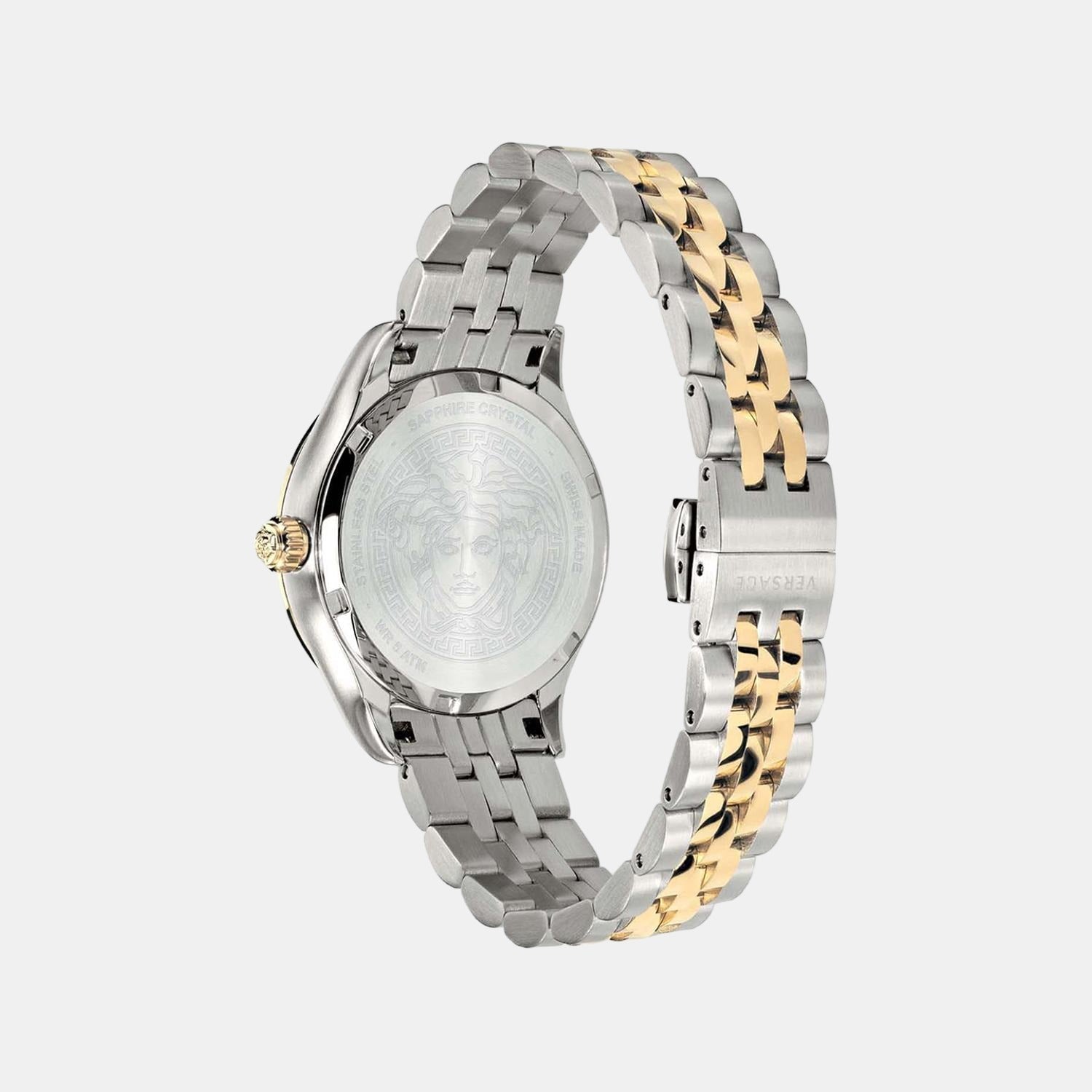 Hellenyium Women Quartz Green Dial Analog Stainless Steel Watch VEHU00420