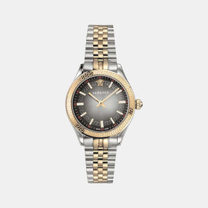 Hellenyium Women Quartz Grey Dial Analog Stainless Steel Watch VEHU00520