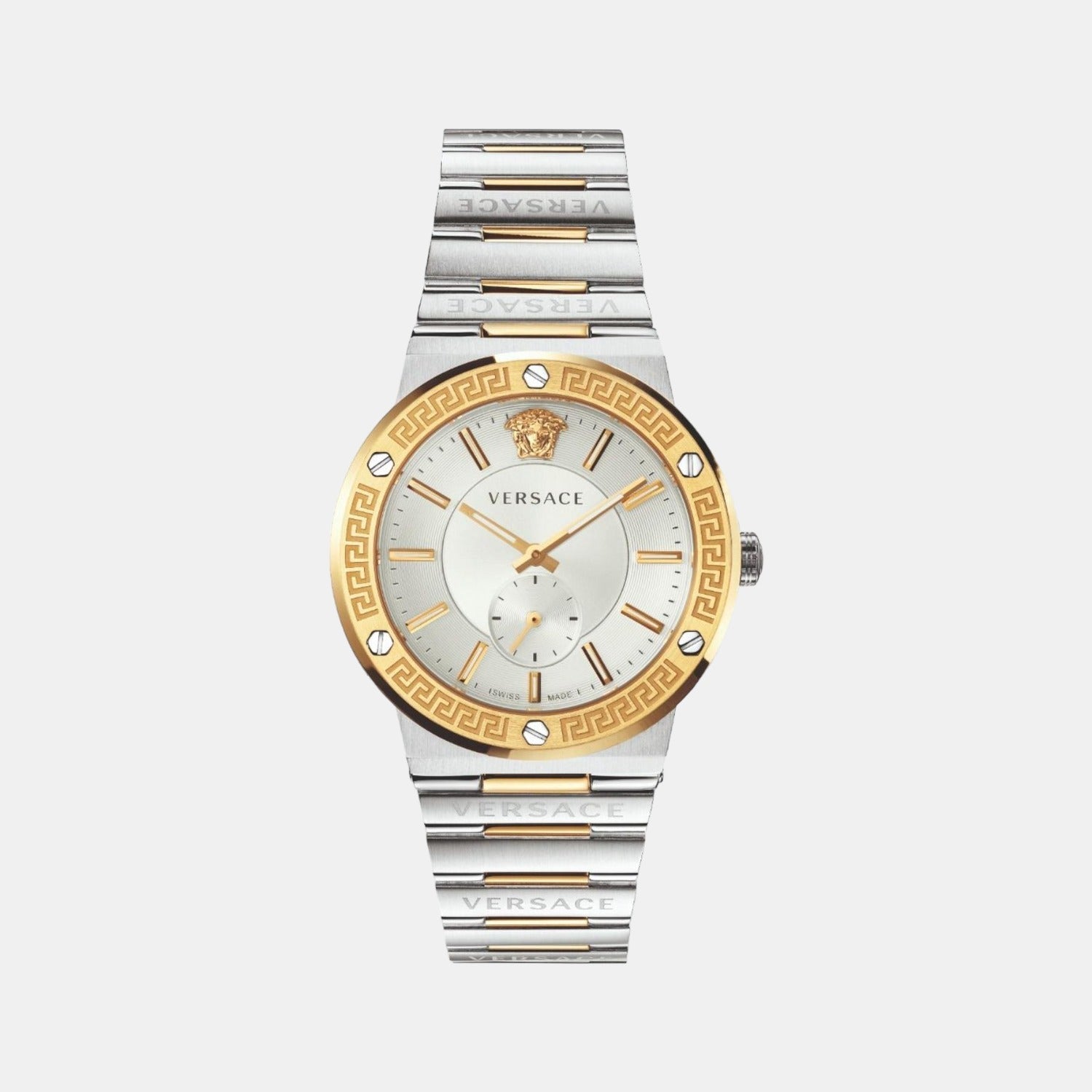 Greca Men Quartz White Dial Analog Stainless Steel Watch VEVI00320