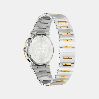 Greca Logo-VI Men Quartz Green Dial Analog Stainless Steel Watch VEVI00420
