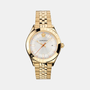 Hellenyium Men Quartz White Dial Analog Stainless Steel Watch VEVK00720