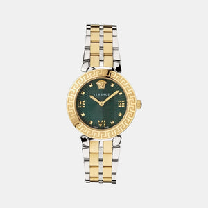 Greca Women Quartz Green Dial Analog Stainless Steel Watch VEZ600321