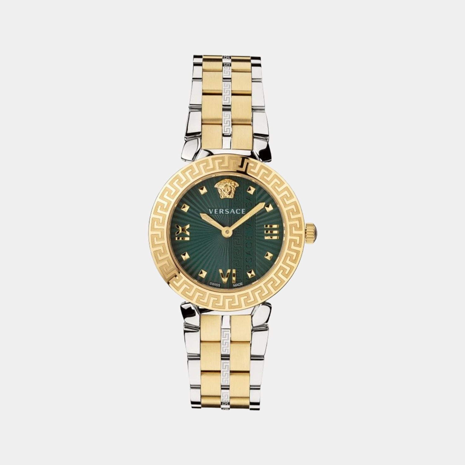 Greca Women Quartz Green Dial Analog Stainless Steel Watch VEZ600321
