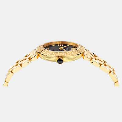 Greca Icon Women Quartz Black Dial Analog Stainless Steel Watch VEZ600521
